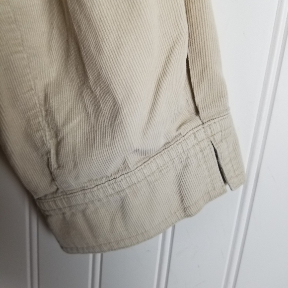 J Jill Embroidered Corduroy Button Front Shirt Lightweight 3/4 Sleeve Pockets - Picture 7 of 11